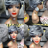 $69 Terry gray Wig in saint paul at Optimismic Wigs and Gifts. Shop gray wigs
