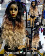 Goddess tri colored Lace Front Wigs $69 Optimismic Wigs and Gifts 