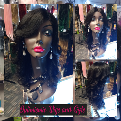 Black 100% Human Hair Lace Front Wigs at Optimismic Wigs and Gifts West Saint Paul