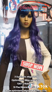 3 Synthetic wigs $100 Optimismic Wigs and Gifts 1201 S Robert St St Paul MN