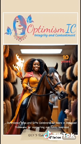 Celebrating 10 Years in Business Optimismic Wigs and Gifts
