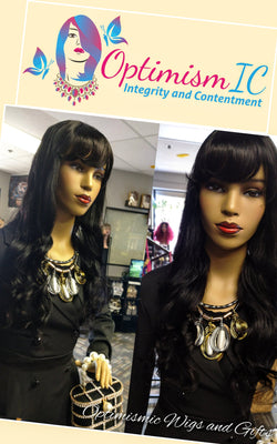 Black Human Hair Wigs at OptimismIC Wigs and Gifts Saint Paul Minnesota. Shop Black Human Hair Wigs near me.