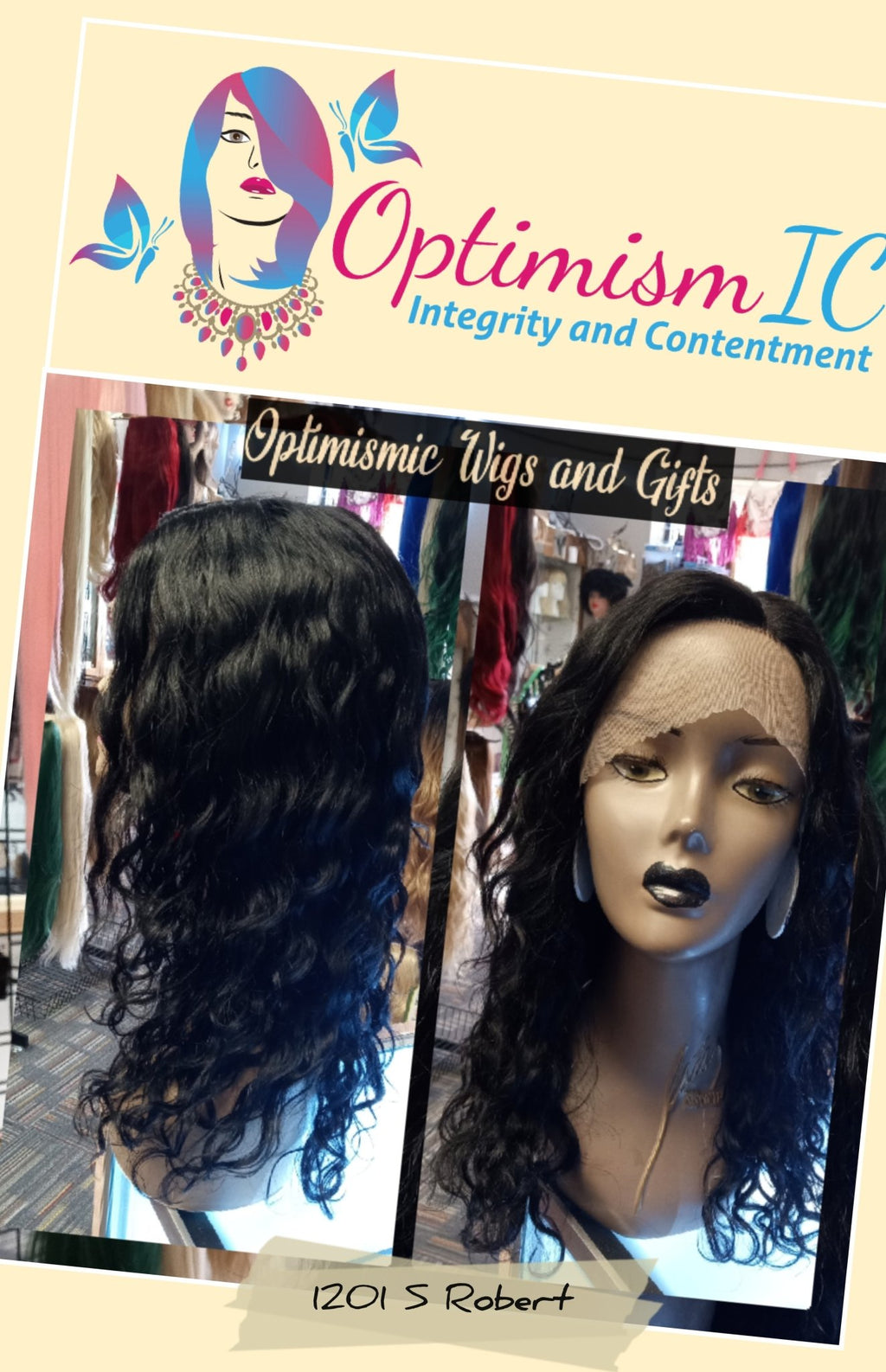 100% Human Hair Deep Wave Lace Front Wig Black $60 Optimismic Wigs and Gifts St Paul MN 55118 - OptimismIC Wigs and Gifts
