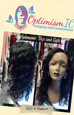 100% Human Hair Deep Wave Lace Front Wig Black $60 Optimismic Wigs and Gifts St Paul MN 55118 - OptimismIC Wigs and Gifts