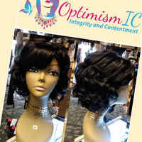 100% Human Hair Wig black $60 Optimismic Wigs and Gifts St Paul MN 55118 - OptimismIC Wigs and Gifts