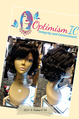 100% Human Hair Wig black $60 Optimismic Wigs and Gifts St Paul MN 55118 - OptimismIC Wigs and Gifts