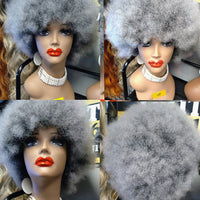 $59 Chayne Gray Synthetic glueless Afro Wigs Optimismic Wigs and Gifts - OptimismIC Wigs and Gifts
