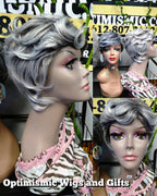 $59 Maude gray Wigs in saint paul at Optimismic Wigs and Gifts. Shop gray wigs.