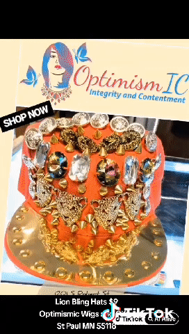 Lion Bling Hats $9 OptimismIC Wigs and Gifts St Paul MN