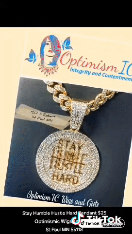 Stay Humble Pendant $25 Optimismic Wigs and Gifts Shop West St Paul