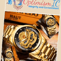 Men's Fashion Gold Watch $25 OptimismIC Wigs and Gifts St Paul MN