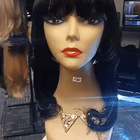 Harmony Black $140 Human Hair Wig 16 inches OptimismIC Wigs and Gifts West St Paul MN   