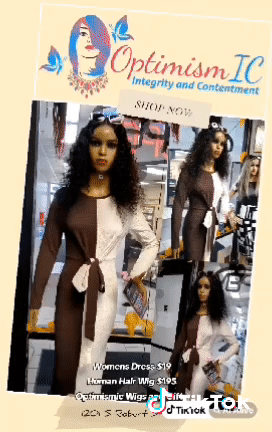 Women's Dress $19 Human Hair Wig $195 Optimismic Wigs and Gifts Dress Available Size S-XL