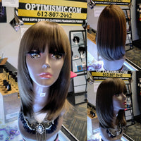 Blair chocolate brown bob wigs Optimismic Wigs and Gifts. Wig Shopping near me.