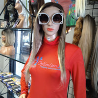 Aleksandra $430 Human Hair Balayage Blonde Wigs OptimismIC Wigs and Gifts St Paul Minnesota 