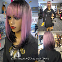 Pink Cashmere wigs at Optimismic Wigs and Gifts Saint paul 