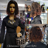 1B 27 blonde ombre Sharelle Twist headband Wigs at Optimismic Wigs and Gifts in Saint Paul.