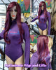 Celestial Wigs purple and burgundy wigs $69 Optimismic Wigs and Gifts Saint Paul Minnesota 