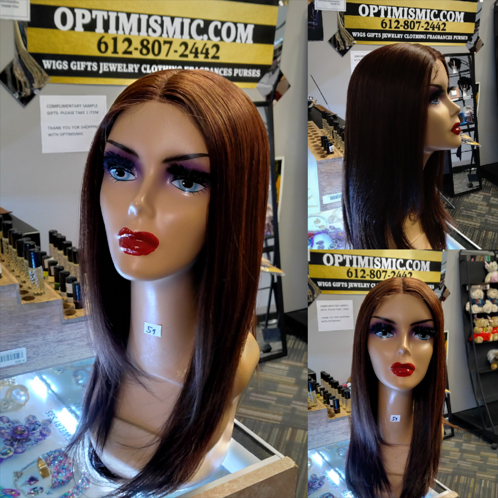 chocolate fashion lace front wigs at optimismic wigs and gifts shop saint paul minnesota.