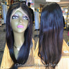 Black 26 Inch 180 Density Diamond Full Human hair lace front wigs $295 Straight Human Hair Optimismic Wigs and Gifts.
