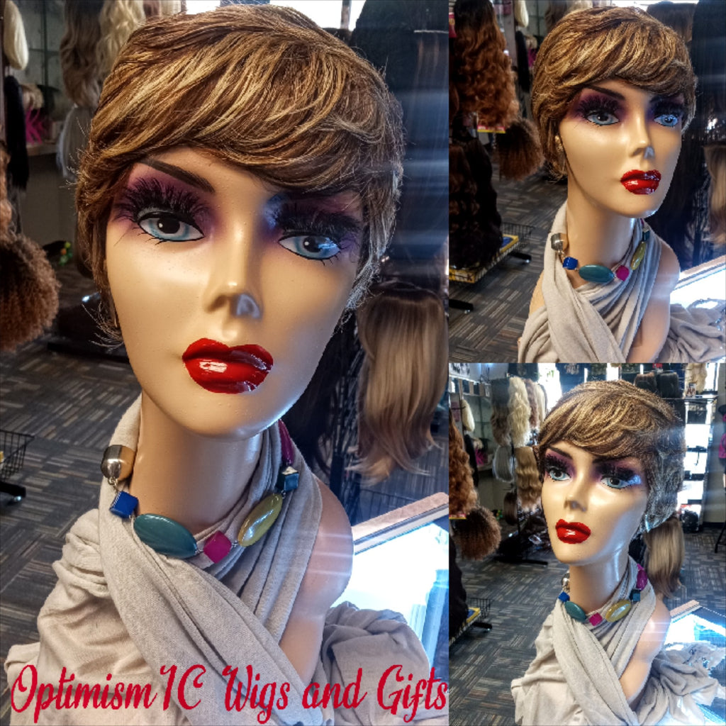 Eva bayalage Human Hair Wigs at OptimismIC Wigs and Gifts. Human hair Pixie cut wigs in saint paul minnesota.