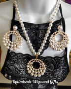 Buy Faux pearl necklace set Jewelry Set $25 Optimismic Wigs and Gifts St Paul MN.