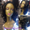 Black Curly Georgina Wigs $59 at OptimismIC Wigs and Gifts Black 12 inches