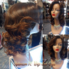 Georgina Brown wig with curls at Optimismic Wigs and gifts 