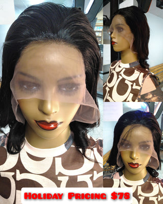 Buy black HD Human Hair Lace Front Wigs $78 at Optimismic Wigs and Gifts. 