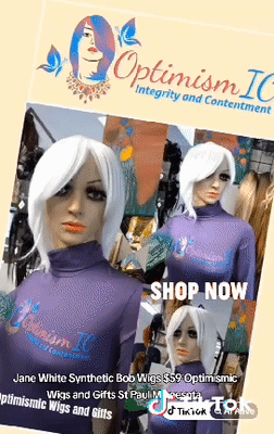 Jane White Synthetic Bob Wigs $59 Optimismic Wigs and Gifts St Paul Minnesota 
www.optimismicwigsandgiftshop.com