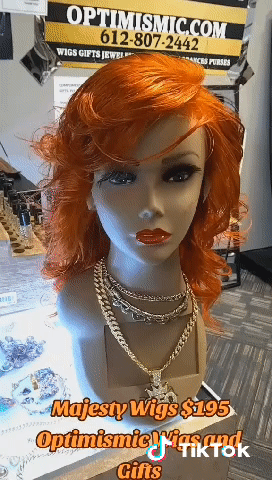 Majesty 350 Ginger 13x6 HD Lace $195 20 inch 100% Human Hair Lace Front Wigs Optimismic Wigs and Gifts