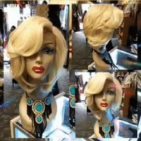 Marilyn Synthetic Blonde Wig $35 Optimismic Wigs and Gifts St Paul MN 55118