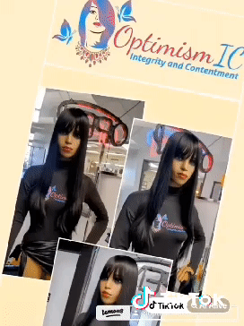 Naomi Black Straight Glueless Wigs with Bangs $69 Optimismic Wigs and Gifts St Paul Minnesota 55118