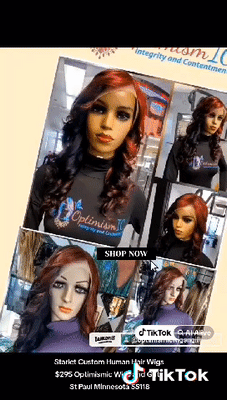 Starlet Custom Human Hair Wigs 
$295 Optimismic Wigs and Gifts 
St Paul Minnesota 55118