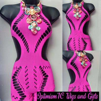 Pink cover ups lingerie at Optimismic Wigs and gifts 