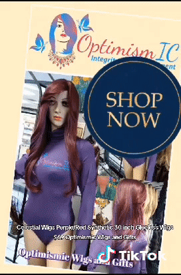 Celestial Wigs Purple/Red Synthetic 30 inch Glueless Wigs $69 Optimismic Wigs and Gifts