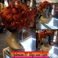 Reign Human Hair Wig at OptimismIC Wigs and Gifts Color Flame Human Hair 
