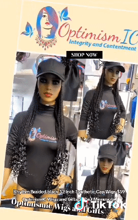 Wigs Rhythm Braided black 32 inch Synthetic Cap Wigs $59 Optimismic Wigs and Gifts St Paul Minnesota
