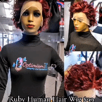 Ruby Burgundy 13x6 HD Lace 99J Human Hair Bob Wig $99 OptimismIC Wigs and Gifts St Paul Minnesota 