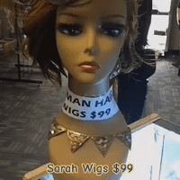 Sarah Brown and Auburn ombre human hair wigs Optimismic Wigs and Gifts Saint paul Minnesota.