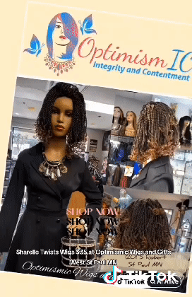 Sharelle Twists Wigs $35 at Optimismic Wigs and Gifts West St Paul MN