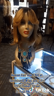 Sweetheart Blonde ombre $99 100% Human Hair Bob Wig Optimismic Wigs and Gifts St Paul MN