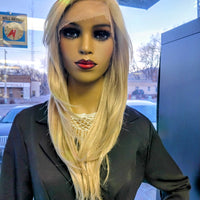Buy Zinnia Blonde Wigs Lace front heat safe synthetic wigs at optimismic wigs and gifts shop saint paul minnesota