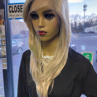 $69 Zinnia Blonde Lace Front Wigs with Side part at Optimismic Wigs and Gifts Shop St Paul.