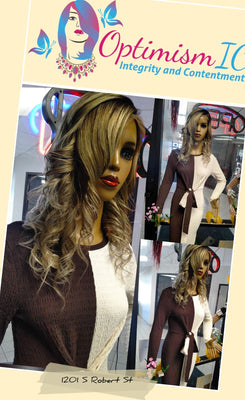 Aleksandra $295 Human Hair Balayage Blonde Wigs OptimismIC Wigs and Gifts St Paul Minnesota - OptimismIC Wigs and Gifts