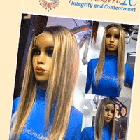 OptimismIC Integrity and Contentment Brand Aleksandra $430 Human Hair Balayage Blonde Wigs OptimismIC Wigs and Gifts