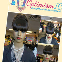 Black Clip on Bangs $8 OptimismIC Wigs and Gifts St Paul MN 55118 - OptimismIC Wigs and Gifts