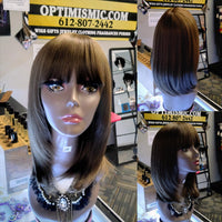 Blair Chocolate bob Wigs synthetic $59 Optimismic Wigs and Gifts West St Paul MN - OptimismIC Wigs and Gifts