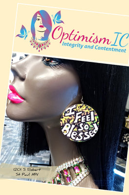 Blessed Earrings $7 OptimismIC Wigs and Gifts West St Paul MN - OptimismIC Wigs and Gifts