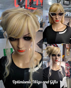 Buy Blonde Hair Topper $25 Optimismic Wigs and Gifts St Paul Minnesota. 